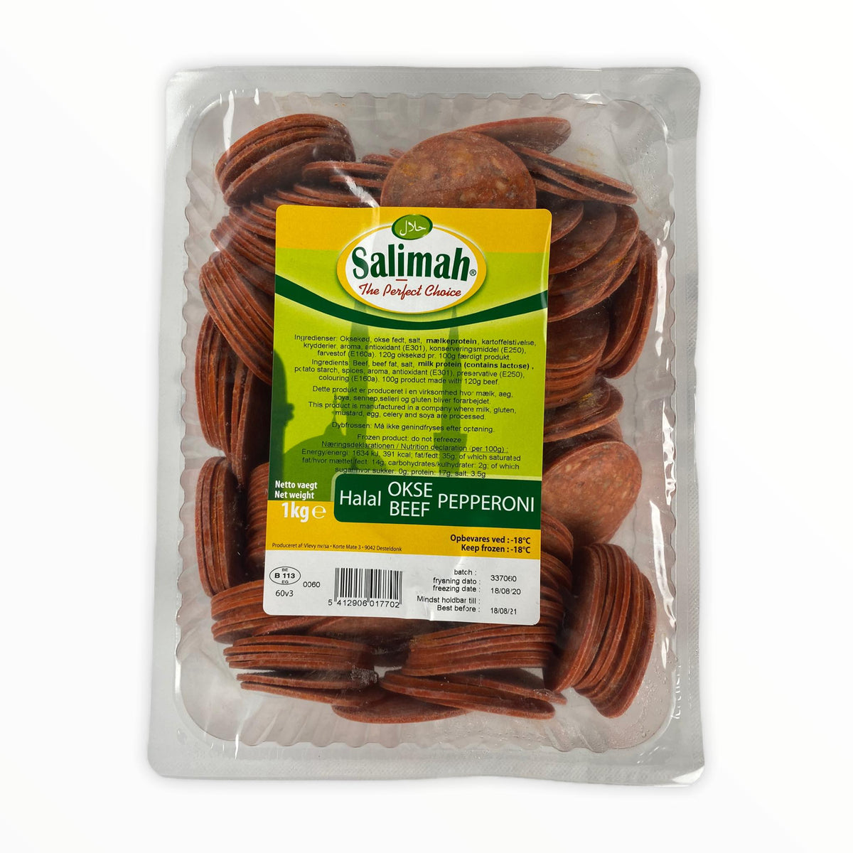 Salimah Halal Sliced Beef Pepperoni Schimmel Distribution