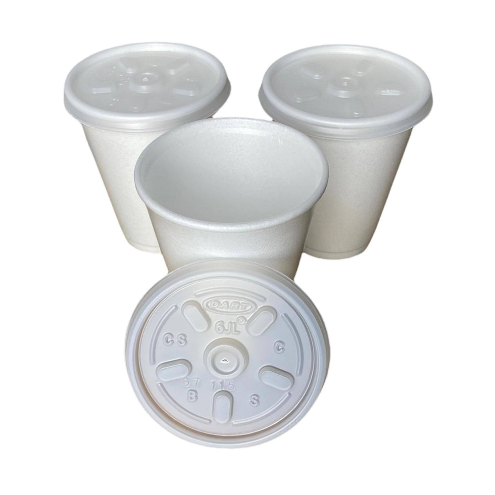 70z Polystyrene Cups With Lids - Fast Food Packaging Schimmel Distribution 
