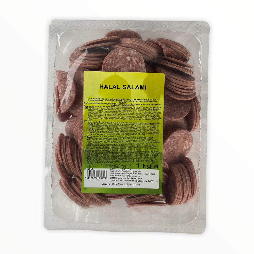 Salimah Halal Sliced Beef Salami - Meat Schimmel Distribution 